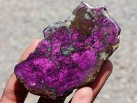 Polished Metallic Purpurite Slices x 6 From Erongo, Namibia