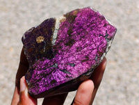 Polished Metallic Purpurite Slices x 6 From Erongo, Namibia