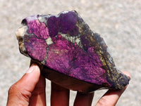 Polished Metallic Purpurite Slices x 6 From Erongo, Namibia