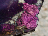 Polished Metallic Purpurite Slices x 6 From Erongo, Namibia