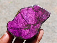 Polished Metallic Purpurite Slices x 6 From Erongo, Namibia