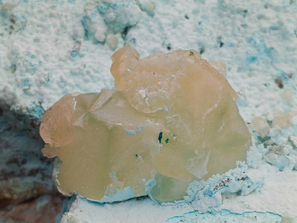 Natural XL Calcite Plancheite Specimen x 1 From Mashamba West Mine, Congo