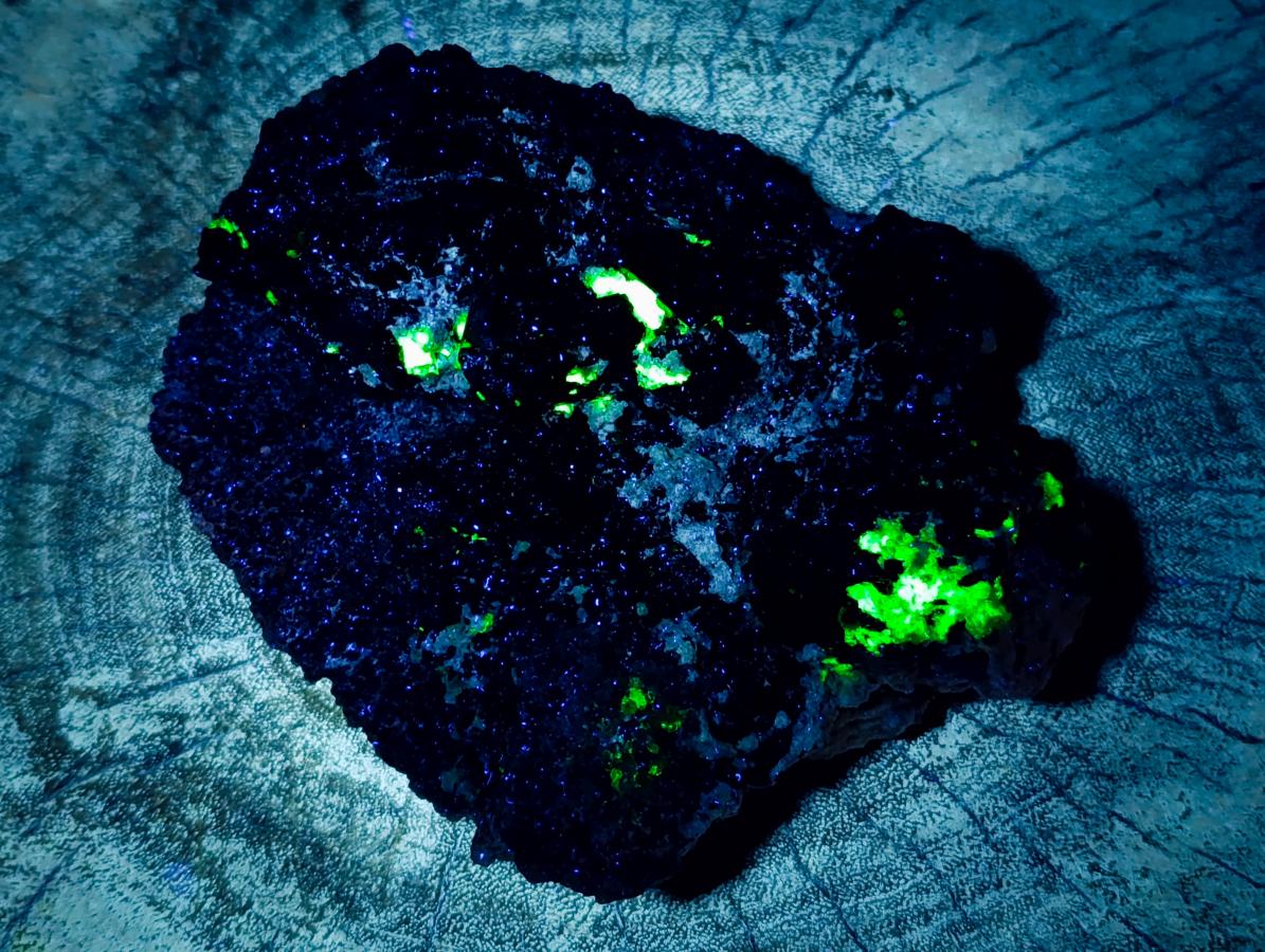 Natural Schorl Black Tourmaline with Hyalite Opal x 1 From Erongo, Namibia