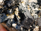 Natural Schorl Black Tourmaline with Hyalite Opal x 1 From Erongo, Namibia