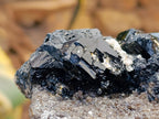 Natural Schorl Black Tourmaline with Hyalite Opal x 1 From Erongo, Namibia
