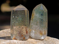 Polished Chlorite Quartz Moss Crystals x 70 From Mandoto, Madagascar