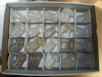 Polished Rock Crystal Mushrooms x 20 From Amoron’i Mania, Madagascar