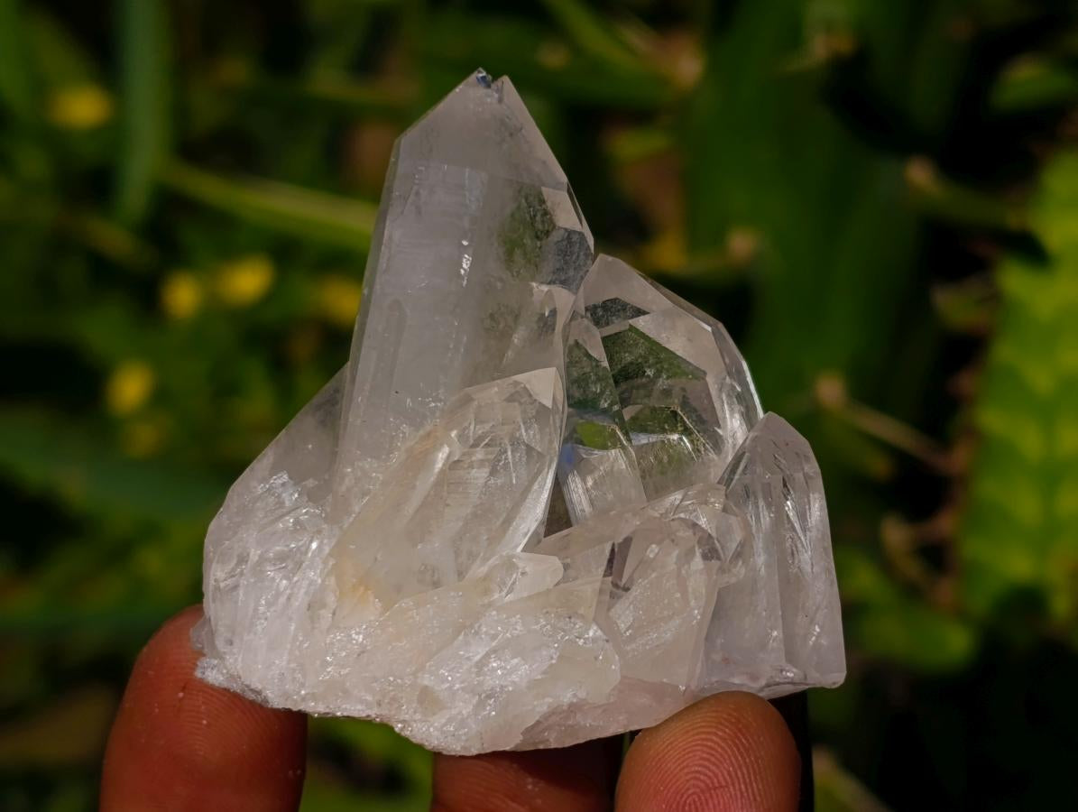 Natural Clear Quartz Clusters x 35 From Madagascar