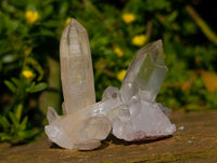 Natural Clear Quartz Clusters x 35 From Madagascar