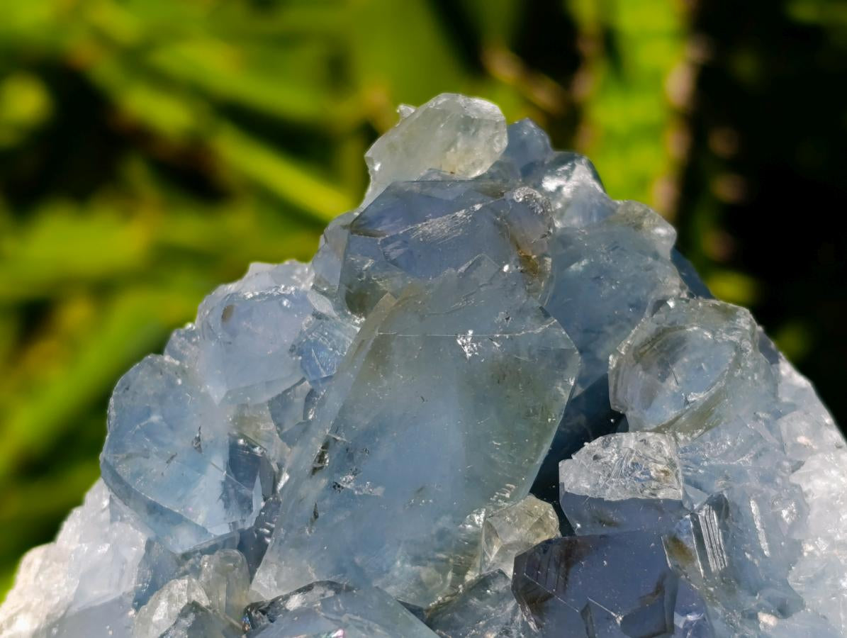 Natural Blue Celestite Specimens x 4 From Sakoany, Madagascar