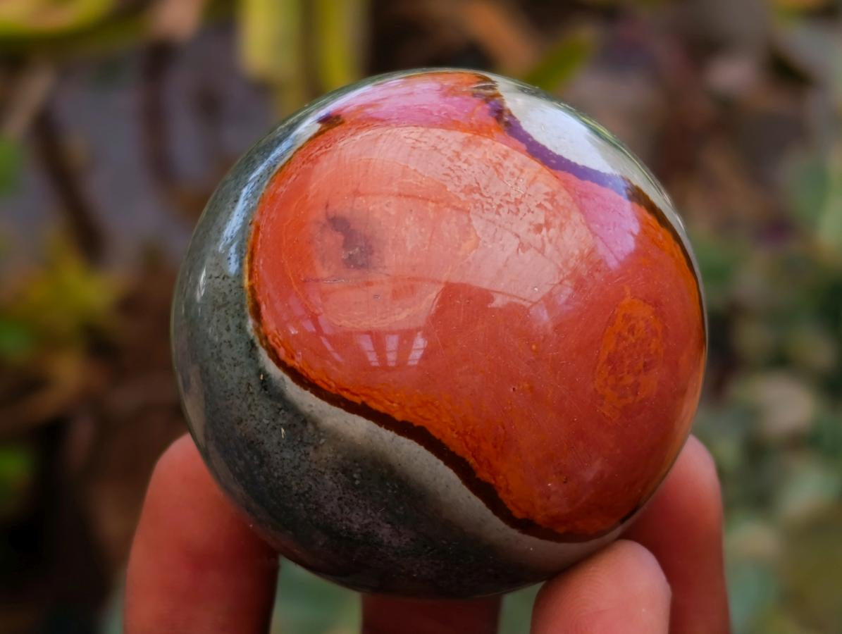 Polished Polychrome Jasper Spheres x 6 From NW Coast, Madagascar