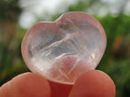 Polished Gemmy Star Rose Quartz Hearts x 35 From Ambatondrazaka, Madagascar