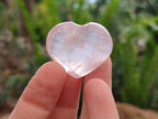 Polished Gemmy Star Rose Quartz Hearts x 35 From Ambatondrazaka, Madagascar