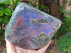 Polished Rare Purple Sunset Flash Labradorite Standing Free Forms x 1 From Madagascar