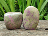 Polished Stichtite Standing Free Forms x 6 From Barberton, South Africa