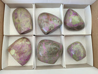 Polished Stichtite Standing Free Forms x 6 From Barberton, South Africa