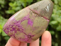 Polished Stichtite Standing Free Forms x 6 From Barberton, South Africa