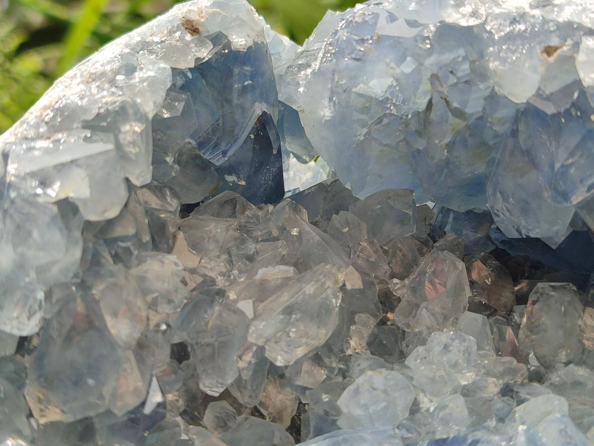 Natural Blue Celestite Geode Specimen x 1 From Sakoany, Madagascar