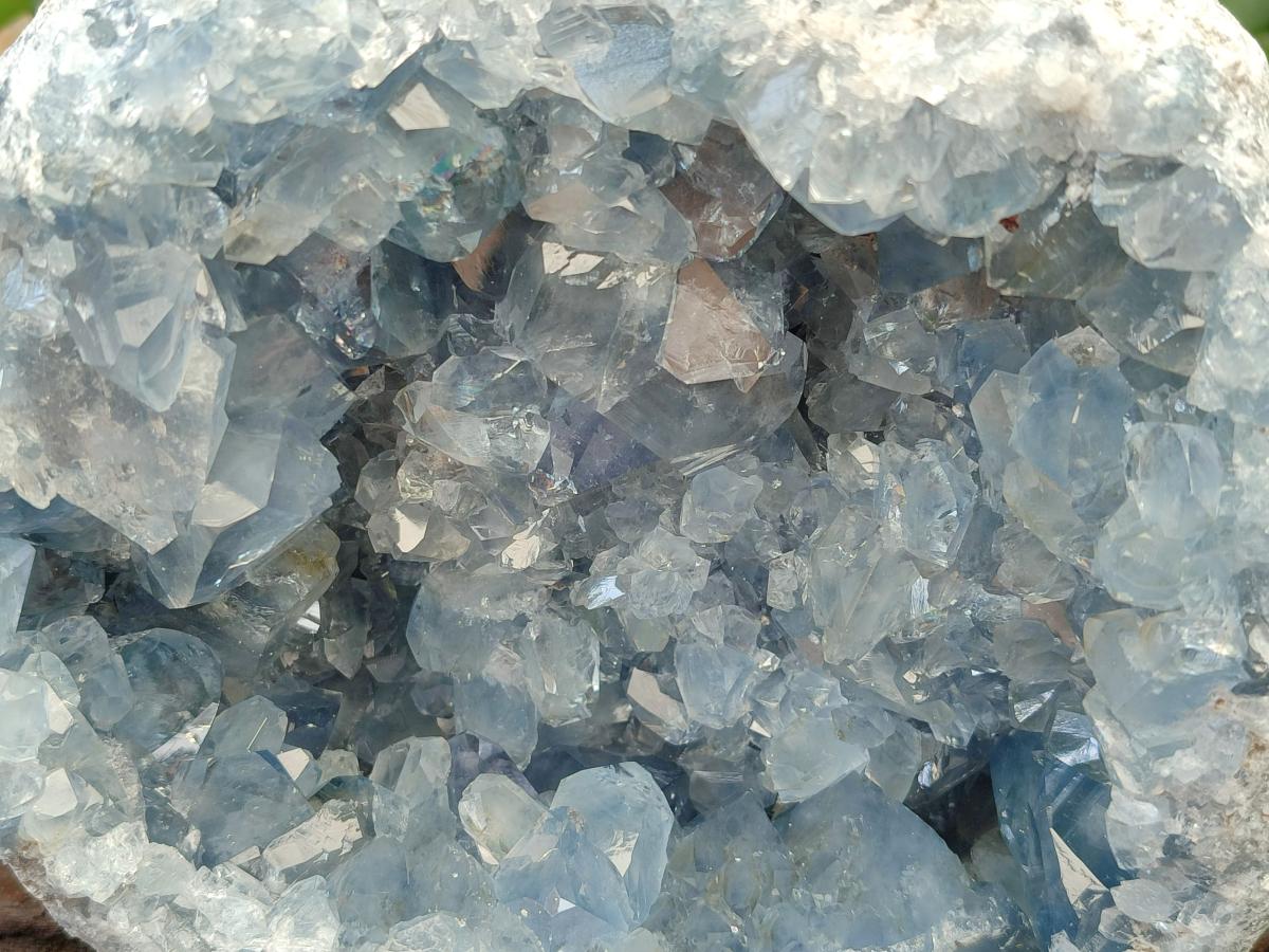 Natural Blue Celestite Geode Specimen x 1 From Sakoany, Madagascar