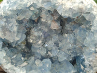 Natural Blue Celestite Geode Specimen x 1 From Sakoany, Madagascar