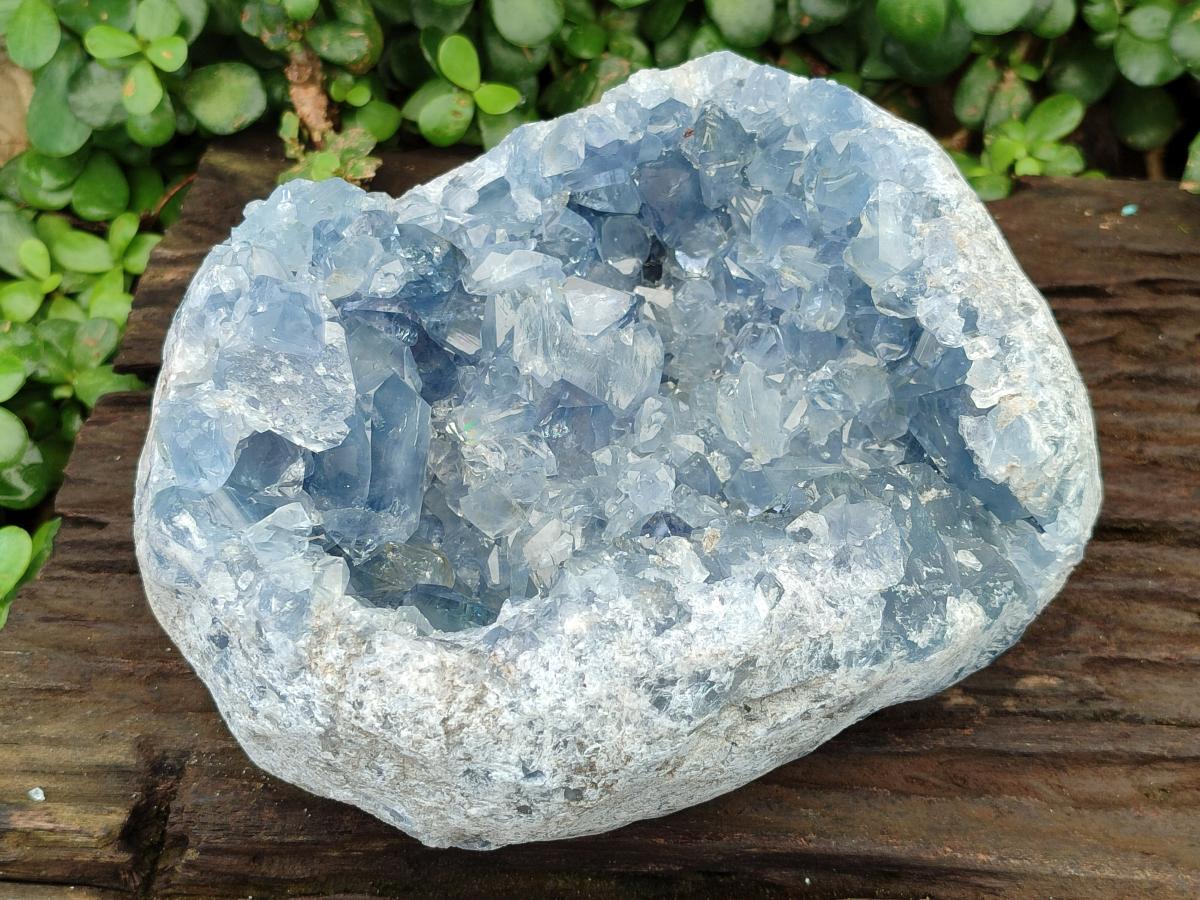 Natural Blue Celestite Geode Specimen x 1 From Sakoany, Madagascar