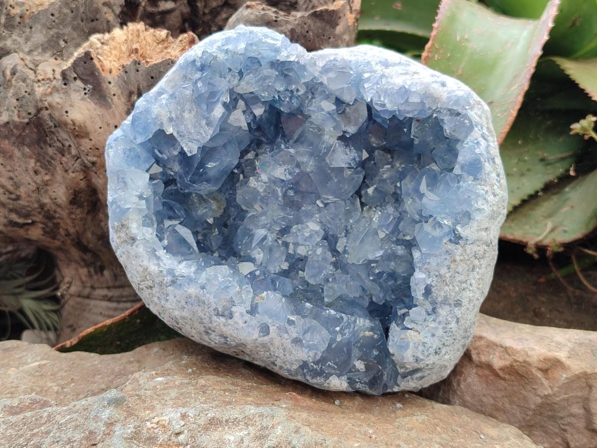 Natural Blue Celestite Geode Specimen x 1 From Sakoany, Madagascar