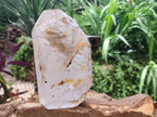 Polished Window Quartz Crystal x 1 From Akansobe Madagascar