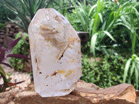 Polished Window Quartz Crystal x 1 From Akansobe Madagascar