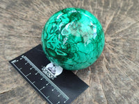 Polished Malachite Spheres x 2 From Congo