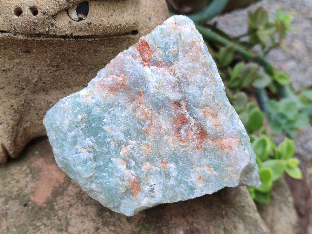 Natural Cobbed Aquamarine Specimens x 4 From Northern Cape, South Africa