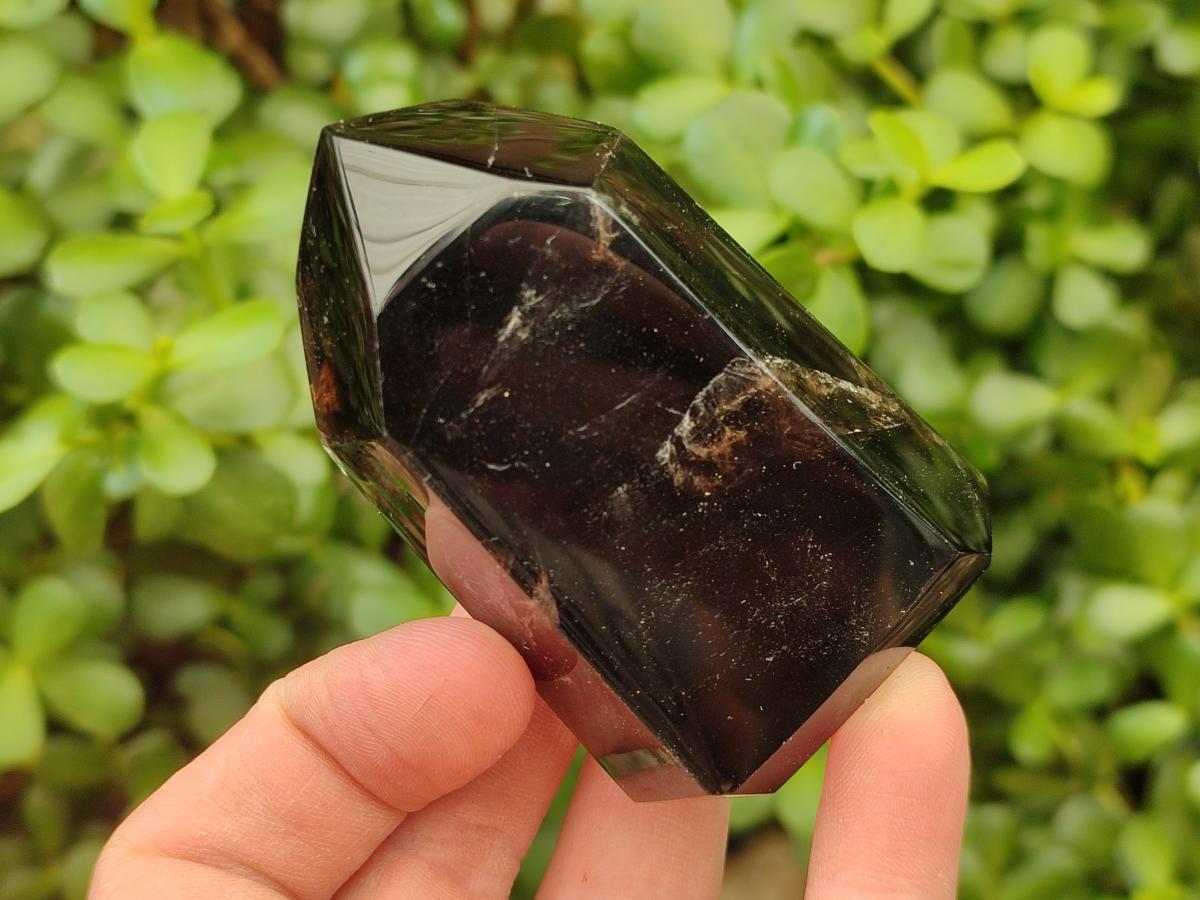 Polished Morion Smokey Quartz and Smokey Citrine Crystals x 6 From Madagascar