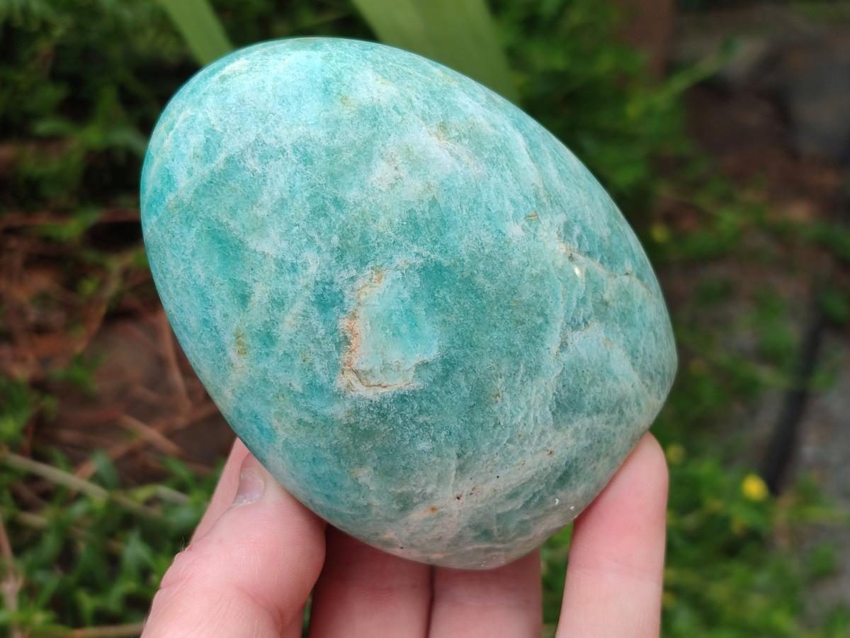 Polished Amazonite Standing Free Form x 12 From Madagascar