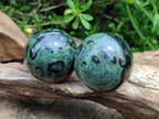 Polished Stromatolite Spheres x 6 From Katsepy, Madagascar