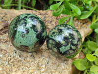 Polished Stromatolite Spheres x 6 From Katsepy, Madagascar