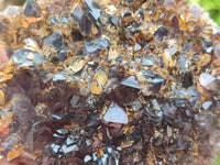 Natural Rare Asylum Multi Phantom Amethyst Crystal Clusters x 6 From Luena, Congo