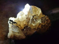 Natural Cascading Citrine Quartz Clusters x 2 From Luena, Congo