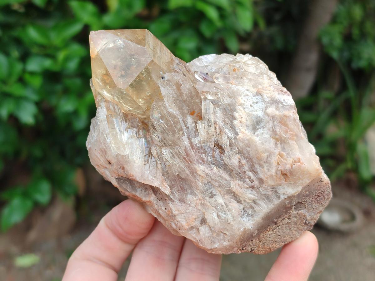 Natural Cascading Citrine Quartz Clusters x 2 From Luena, Congo