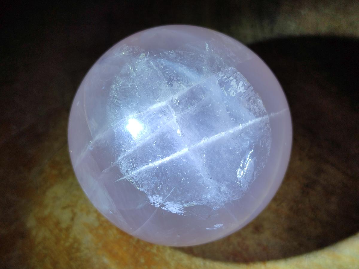 Polished Gemmy Star Rose Quartz Spheres x 6 From Madagascar