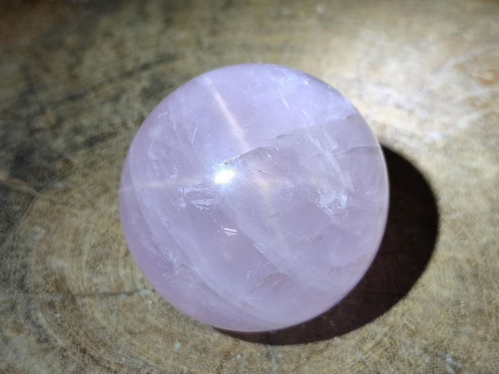 Polished Gemmy Star Rose Quartz Spheres x 6 From Madagascar