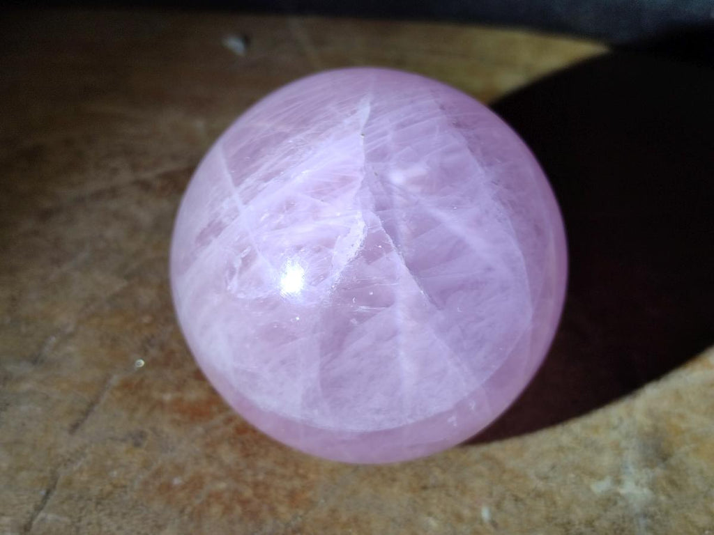 Polished Gemmy Star Rose Quartz Spheres x 6 From Madagascar