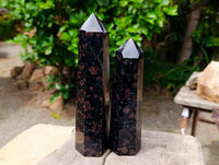 Polished Blue Speck Iolite Water Sapphire Display Crystals x 2 From Ambatofinandrahana, Madagascar