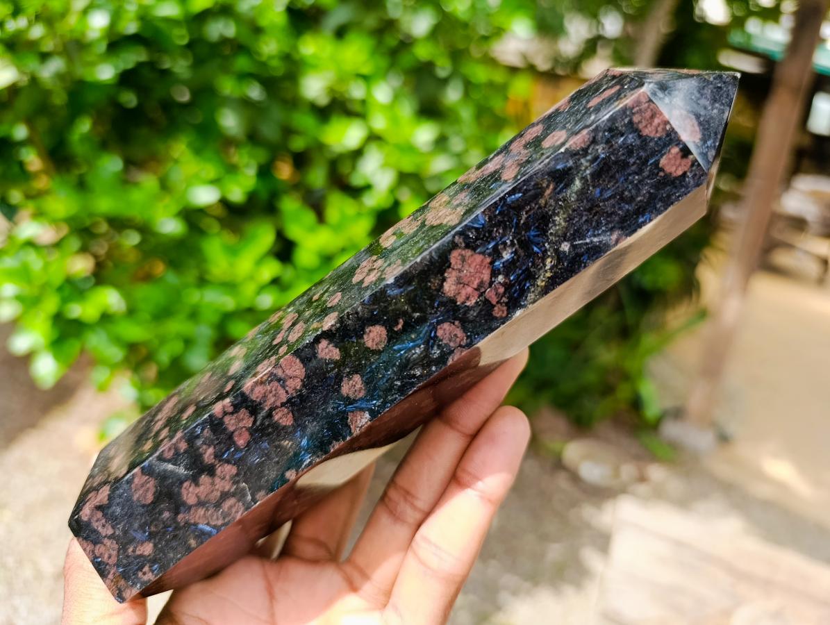 Polished Blue Speck Iolite Water Sapphire Display Crystals x 2 From Ambatofinandrahana, Madagascar