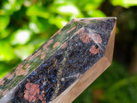 Polished Blue Speck Iolite Water Sapphire Display Crystals x 2 From Ambatofinandrahana, Madagascar