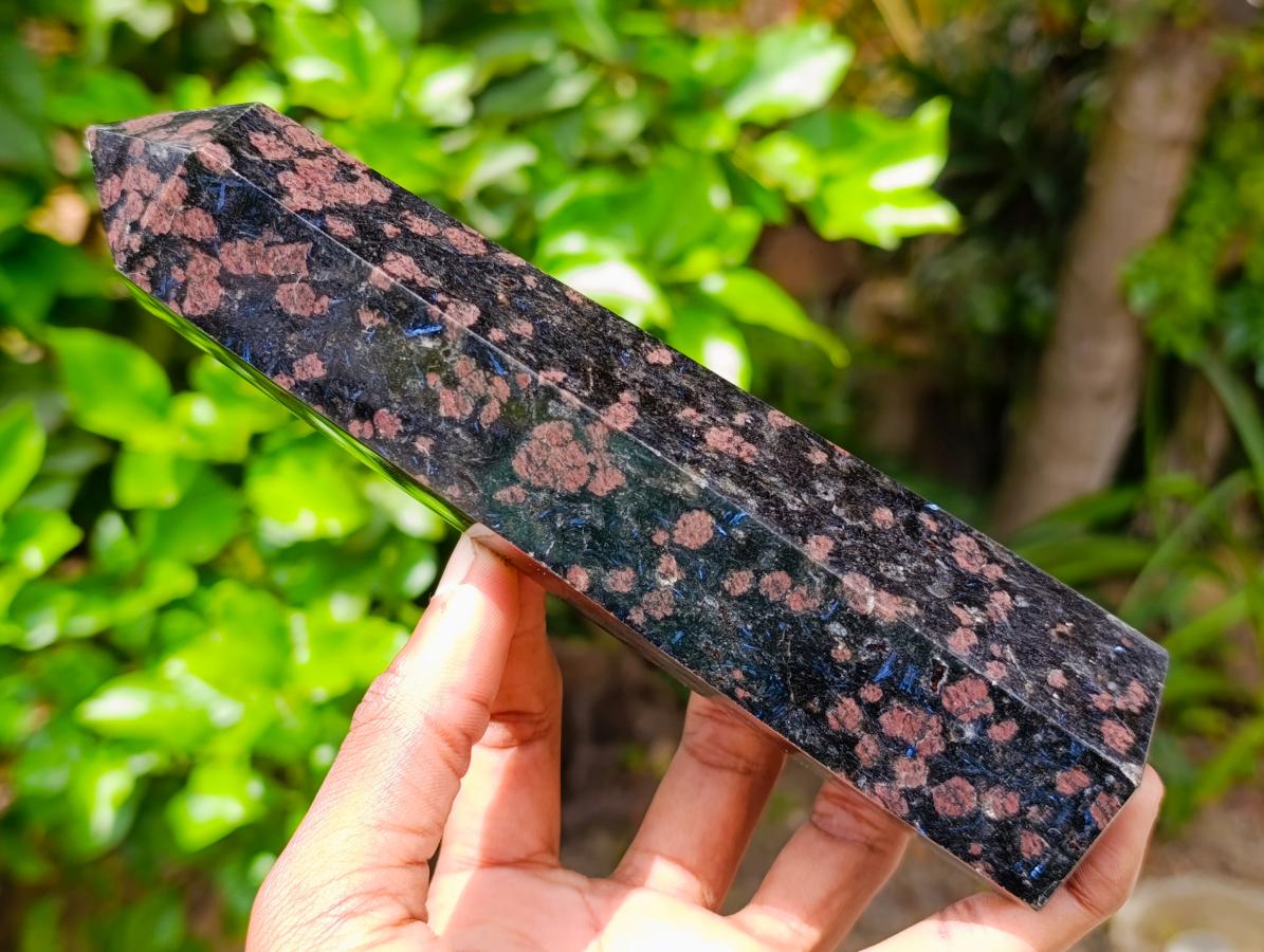 Polished Blue Speck Iolite Water Sapphire Display Crystals x 2 From Ambatofinandrahana, Madagascar