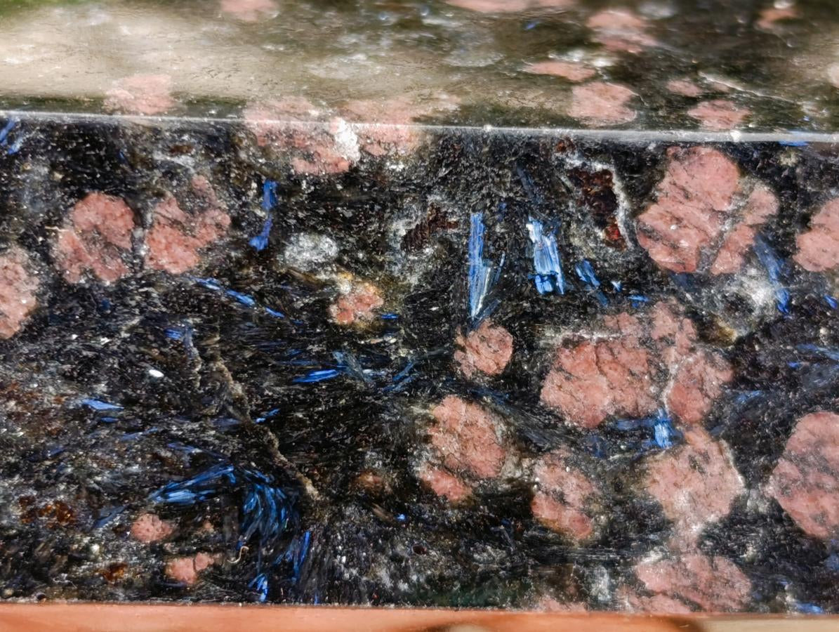 Polished Blue Speck Iolite Water Sapphire Display Crystals x 2 From Ambatofinandrahana, Madagascar