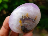 Polished Banded Amethyst Galets x 12 From Madagascar