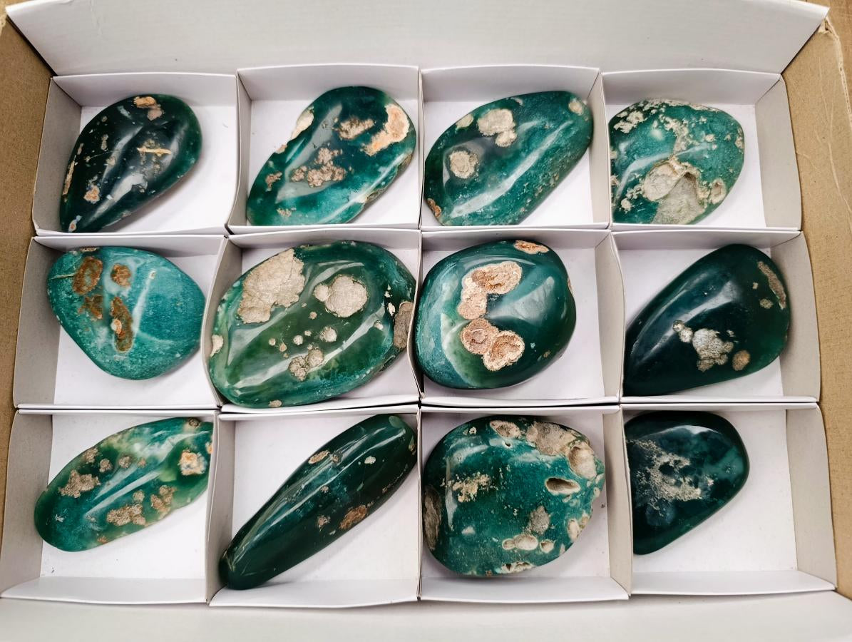 Polished Mtorolite Free Forms x 12 From Mutorashanga, Zimbabwe - Toprock Gemstones and Minerals 