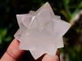Hand Made Gemmy Rose Quartz Merkabahs x 4 From Madagascar