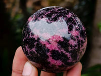 Polished Rhodonite Gemstone Spheres x 4 From Ambindavato, Madagascar
