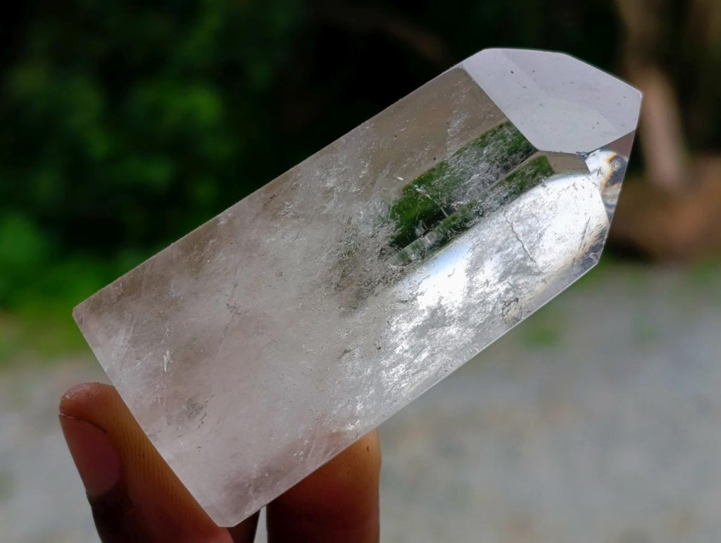 Polished Mixed Clear and Smoky Quartz Crystals x 6 From Madagascar - Toprock Gemstones and Minerals 